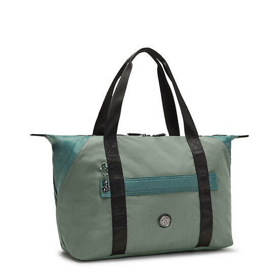 Kipling Art Medium Klasik Tote Çanta Yeşil | TR 1453QM